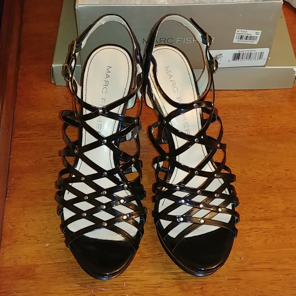 Marc Fisher Black Synthethic Heels
